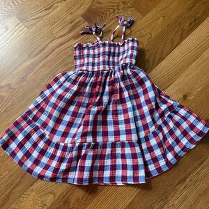 Cat & Jack Girls Red, White, & Blue Dress
